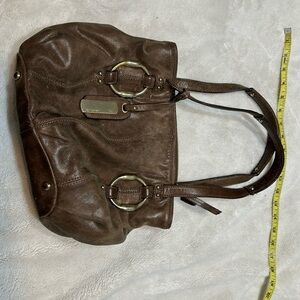 Brown leather B Makowsky bag
